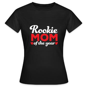 Maman recrue de l’année Nouvelle maman de la fête des mères - T-shirt Femme - noir - Devant - AI Model Female 172 dark (172cm)