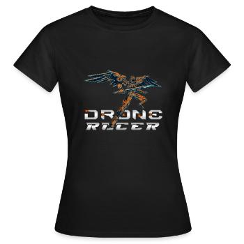 Drone Drones Drone Flight Drone Pilot - T-shirt Femme - noir - Devant - AI Model Female 172 dark (172cm)