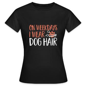 Salon de coiffure pour chiens - T-shirt Femme - noir - Devant - AI Model Female 172 dark (172cm)