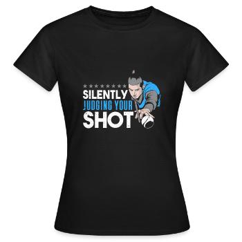 Billard billard billard - T-shirt Femme - noir - Devant - AI Model Female 172 dark (172cm)