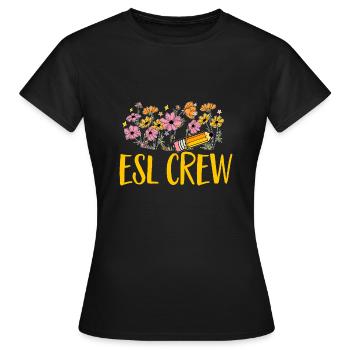 Lehrkraft Englisch Zweitsprache Fremdsprache - Frauen T-Shirt - Schwarz - Vorne - AI Model Female 172 dark (172cm)