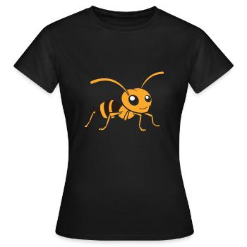 Ameise - Frauen T-Shirt - Schwarz - Vorne - AI Model Female 172 dark (172cm)