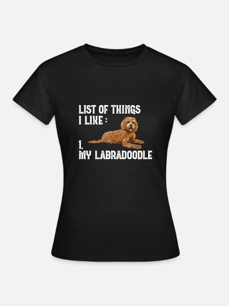 Labradoodle Hund - Frauen T-Shirt - Schwarz