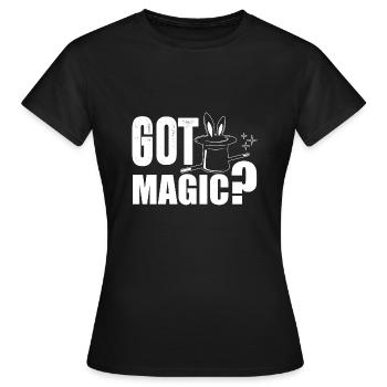 Magician Magician Got Magic - Women's T-Shirt - black - Front - AI Model Female 172 dark (172cm)