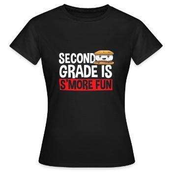 S'more Campfire Marshmallow Camping - T-shirt Femme - noir - Devant - AI Model Female 172 dark (172cm)