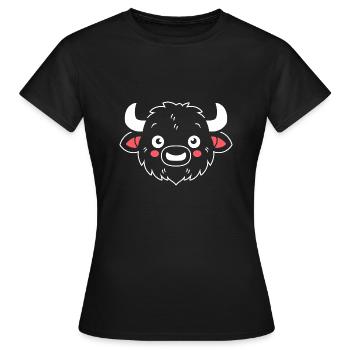 Buffle - T-shirt Femme - noir - Devant - AI Model Female 172 dark (172cm)