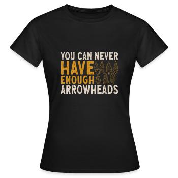 Arrowhead Hunting Arrowhead Collector - Women's T-Shirt - black - Front - AI Model Female 172 dark (172cm)