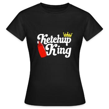 Ketchup Ketchup à la tomate - T-shirt Femme - noir - Devant - AI Model Female 172 dark (172cm)