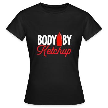 Ketchup Ketchup à la tomate - T-shirt Femme - noir - Devant - AI Model Female 172 dark (172cm)