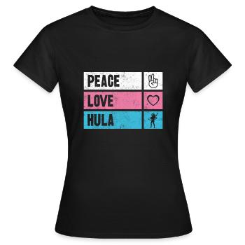 Hulla Hoop Hula Mature Hullers cadeau - T-shirt Femme - noir - Devant - AI Model Female 172 dark (172cm)