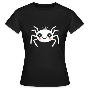 Spinne - Frauen T-Shirt - Schwarz - Vorne - AI Model Female 172 dark (172cm)