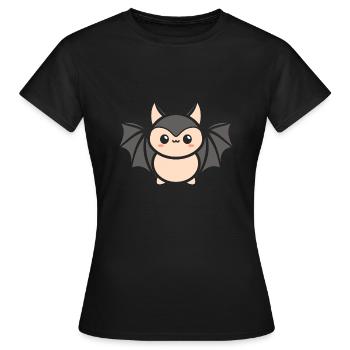 chauve-souris - T-shirt Femme - noir - Devant - AI Model Female 172 dark (172cm)