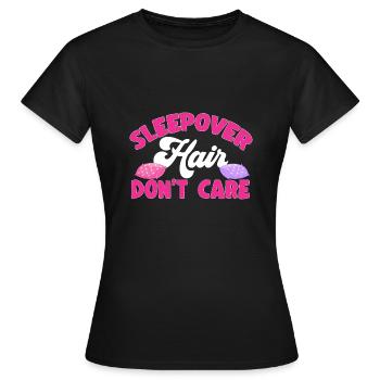 Soirée pyjama pyjama soirée pyjama - T-shirt Femme - noir - Devant - AI Model Female 172 dark (172cm)