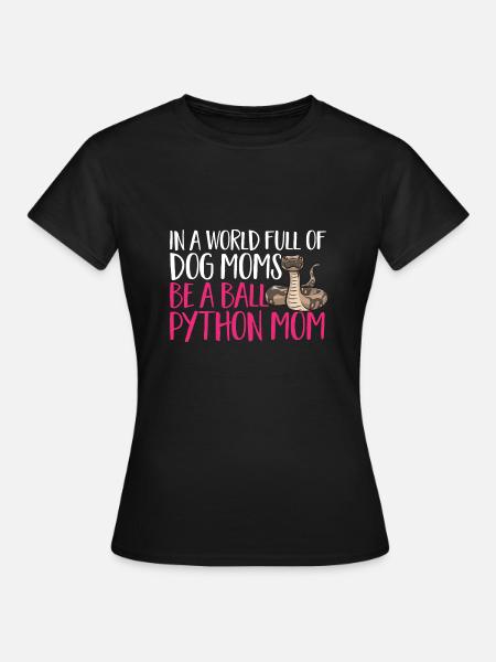 Ball Python Schlange Königspython - Frauen T-Shirt - Schwarz