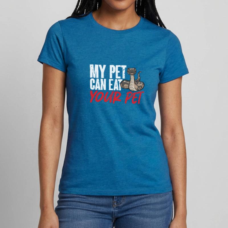 Ball Python Snake King Python T-shirt Femme