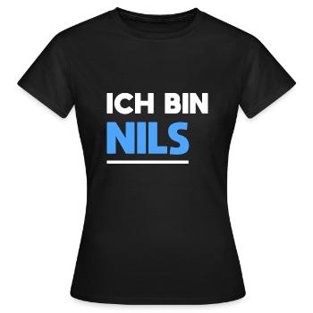Nils Name Spruch für stolze Nils - Frauen T-Shirt - Schwarz - Vorne - AI Model Female 172 dark (172cm)