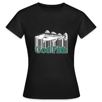 Cod Fish Cod Fish Vintage - Women's T-Shirt - black - Front - AI Model Female 172 dark (172cm)