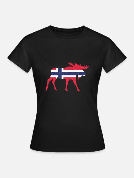 Norway Norwegian Scandinavia Norwegian flag - Women's T-Shirt - black