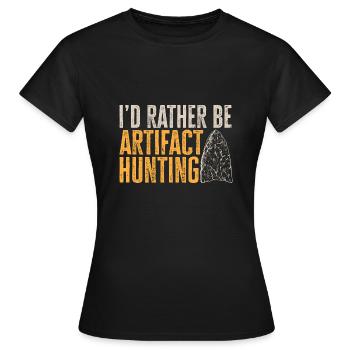 Arrowhead Hunting Arrowhead Collector - Women's T-Shirt - black - Front - AI Model Female 172 dark (172cm)