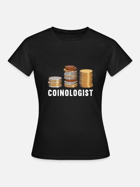 Numismatik Münzsammeln Geschenk - Frauen T-Shirt - Schwarz