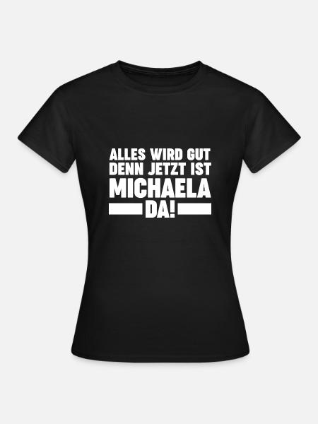 Michaela - Frauen T-Shirt - Schwarz