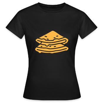 crêpe - T-shirt Femme - noir - Devant - AI Model Female 172 dark (172cm)