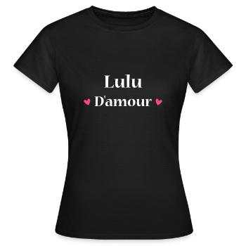 lulu d'amour - T-shirt Femme - noir - Devant - AI Model Female 172 dark (172cm)
