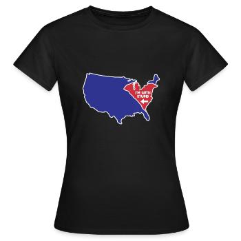 South Carolina für patriotische South Carolinas - Frauen T-Shirt - Schwarz - Vorne - AI Model Female 172 dark (172cm)