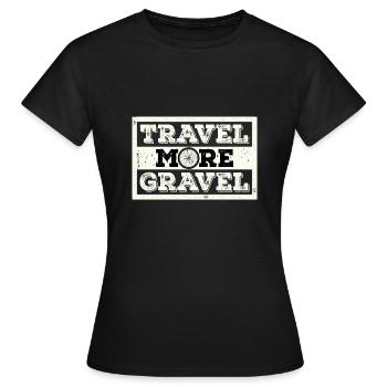 Voyagez plus de gravier - T-shirt Femme - noir - Devant - AI Model Female 172 dark (172cm)