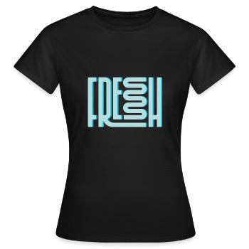 Fresh / fresh / winter - Women's T-Shirt - black - Front - AI Model Female 172 dark (172cm)
