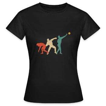Vintage Short Putter Track And Field Retro Shot - T-shirt Femme - noir - Devant - AI Model Female 172 dark (172cm)