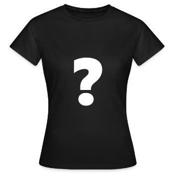 Point d'interrogation? - T-shirt Femme - noir - Devant - AI Model Female 172 dark (172cm)