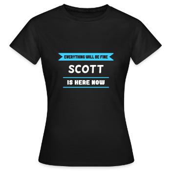 Scott Name Spruch für stolze Schotten - Frauen T-Shirt - Schwarz - Vorne - AI Model Female 172 dark (172cm)