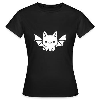 chauve-souris - T-shirt Femme - noir - Devant - AI Model Female 172 dark (172cm)
