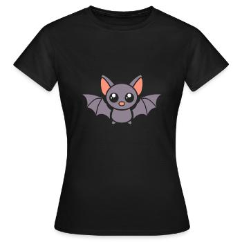 chauve-souris - T-shirt Femme - noir - Devant - AI Model Female 172 dark (172cm)