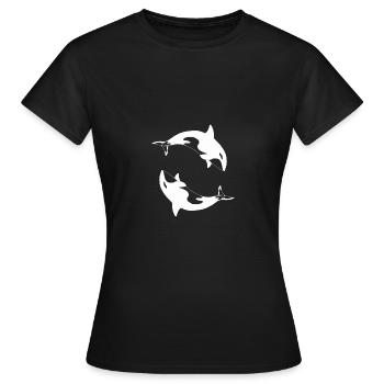 Schwertwal Orcinus orca - Frauen T-Shirt - Schwarz - Vorne - AI Model Female 172 dark (172cm)