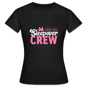 Soirée pyjama pyjama soirée pyjama - T-shirt Femme - noir - Devant - AI Model Female 172 dark (172cm)