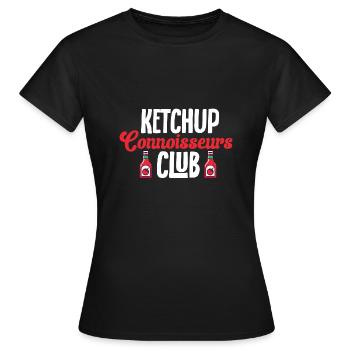 Ketchup Ketchup à la tomate - T-shirt Femme - noir - Devant - AI Model Female 172 dark (172cm)
