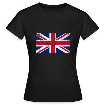 union jack - look d’occasion - T-shirt Femme - noir - Devant - AI Model Female 172 dark (172cm)