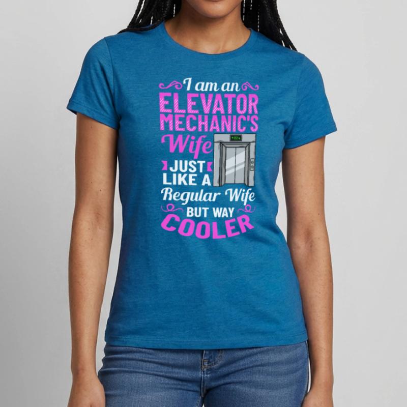Elevator Elevator System Technician Woman Elevator Elevator Women's T-Shirt