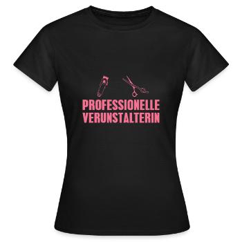 Haarstylistin Spruch Friseurin Geschenkidee - Frauen T-Shirt - Schwarz - Vorne - AI Model Female 172 dark (172cm)
