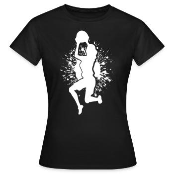 Dunking Basketball Spieler Korbleger Basketballeri - Frauen T-Shirt - Schwarz - Vorne - AI Model Female 172 dark (172cm)