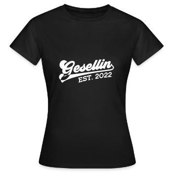 Handwerkerin Geselle Ausbildung 2022 Gesellin - Frauen T-Shirt - Schwarz - Vorne - AI Model Female 172 dark (172cm)