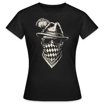 Grantler - Bavarois, chapiteau, bière et plaisir - T-shirt Femme - noir - Devant - AI Model Female 172 dark (172cm)