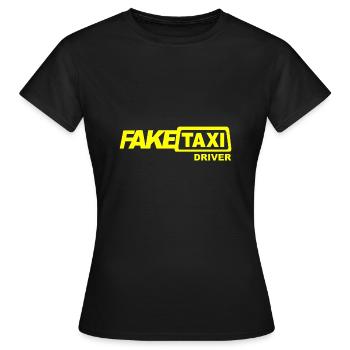 Fake Taxi Driver - Frauen T-Shirt - Schwarz - Vorne - AI Model Female 172 dark (172cm)