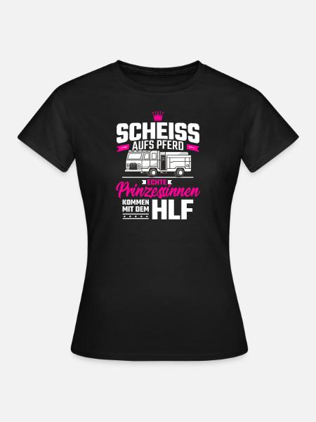 Feuerwehrfrau Feuerwehr - Frauen T-Shirt - Schwarz