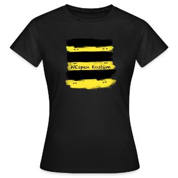 Wespen Kostüm,Wespe,Kostüm,Karneval - Frauen T-Shirt - Schwarz - Vorne - AI Model Female 172 dark (172cm)