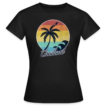 Thailand - Frauen T-Shirt - Schwarz - Vorne - AI Model Female 172 dark (172cm)
