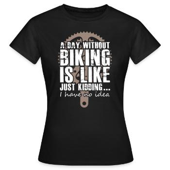 Cyclist - Frauen T-Shirt - Schwarz - Vorne - AI Model Female 172 dark (172cm)