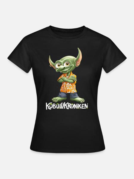KoboldKroniken Mit Rumpel - Dame-T-shirt - sort
